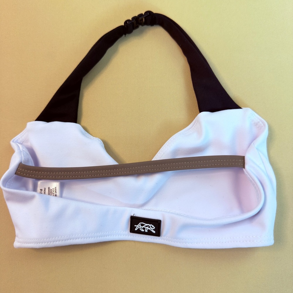 Tiger Friday Lolly Bra Top Child Large White Black NWOT Dancewear - Picture 4 of 7